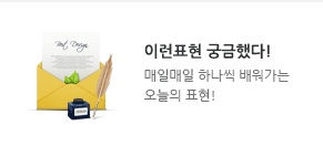 이런표현 궁금했다!